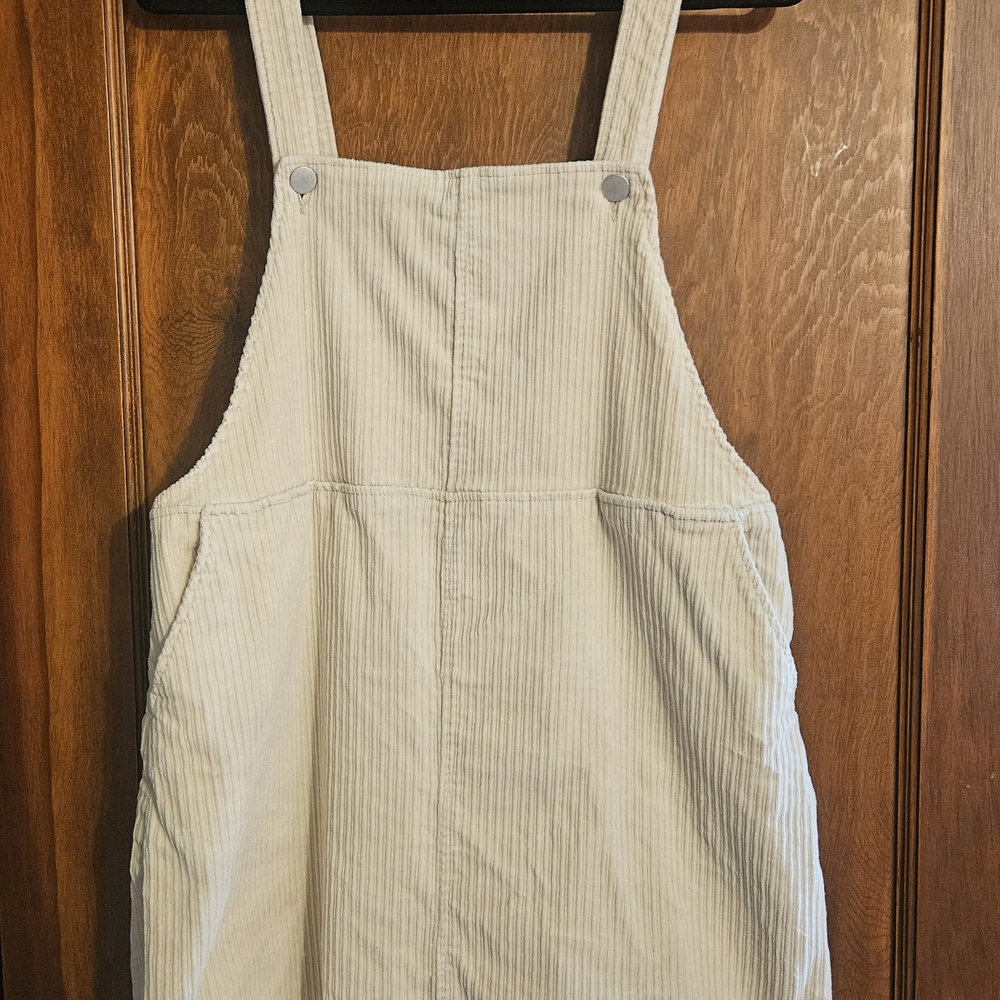 Monki Cream Corduroy Dress